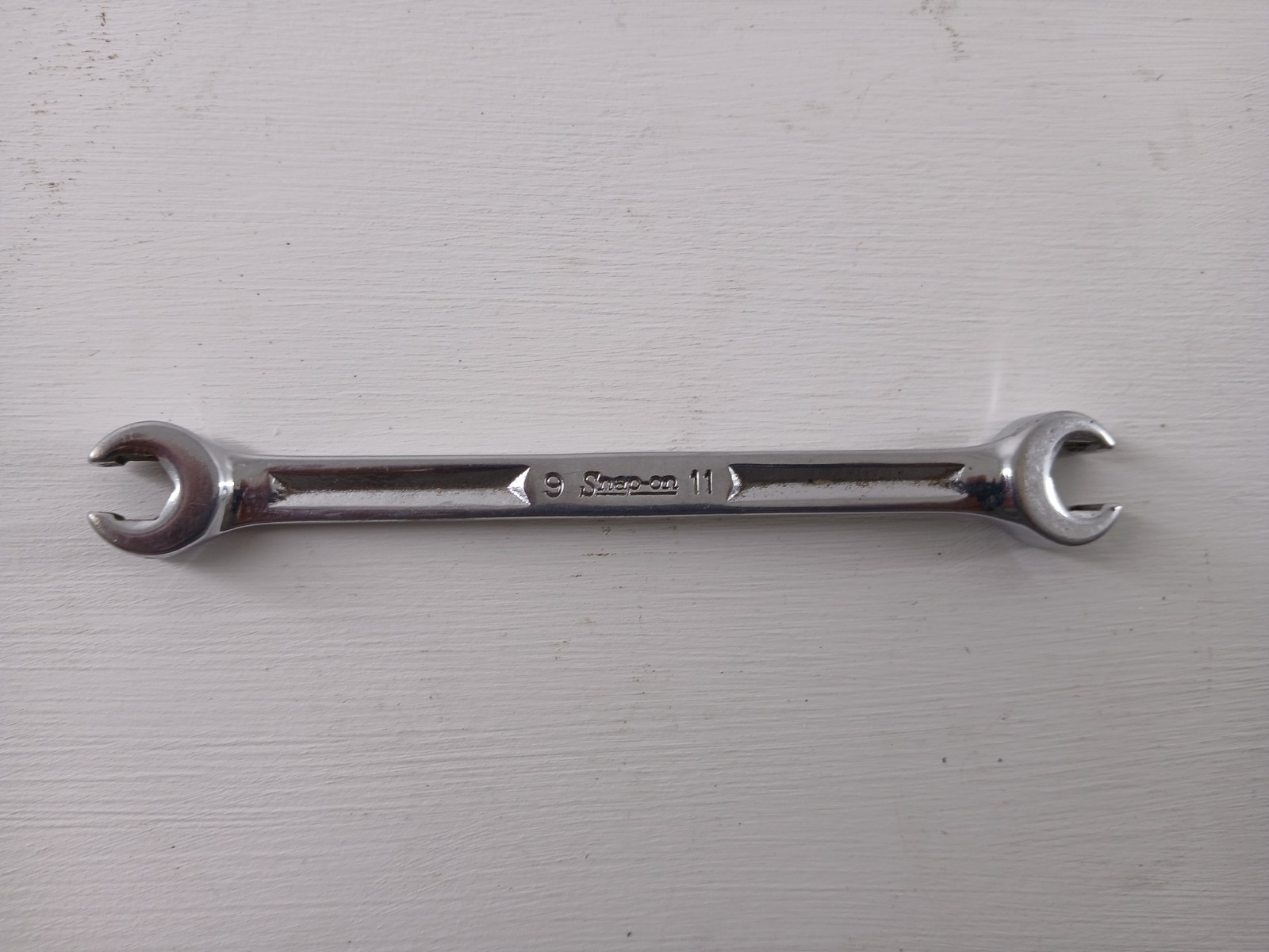 Snap-On 9mm x 11mm Double End Line Wrench Made In USA in Good Condition