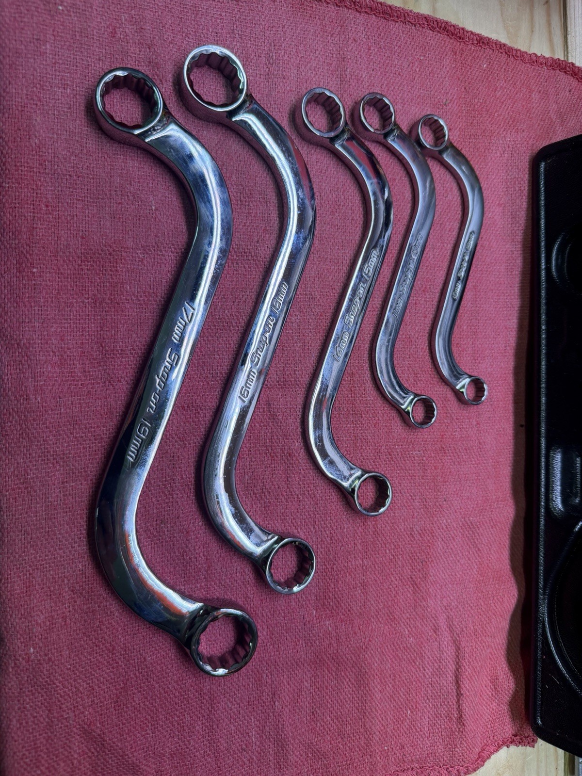 SNAP ON SBXM605 10 – 19 mm 12pt Box S-Shaped Obstruction Wrench Set