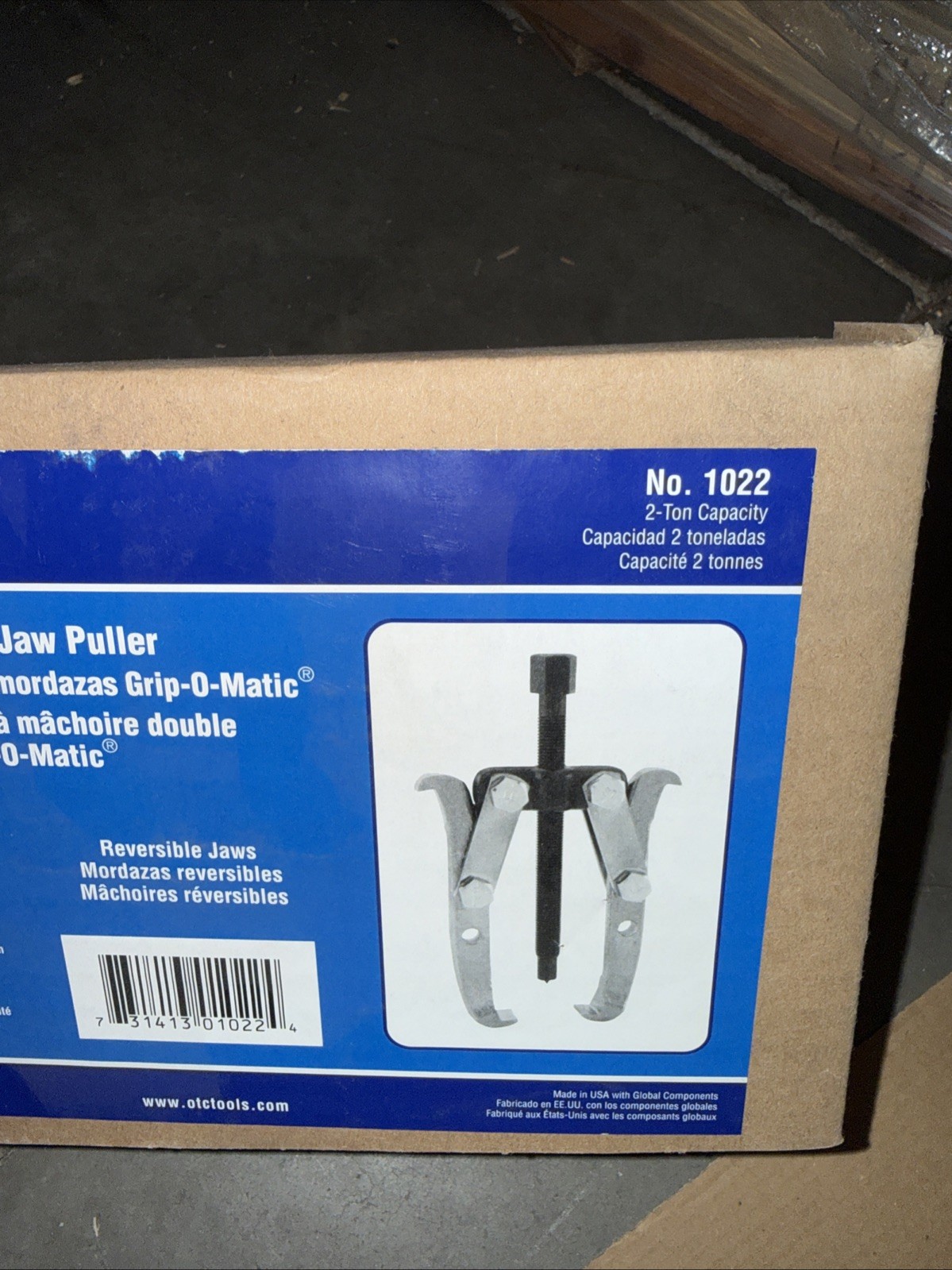 Otc Tools Grip O Matic 1022 2 Jaw Puller 2 Tons 3-1/4 In. 4in spread OTC1022