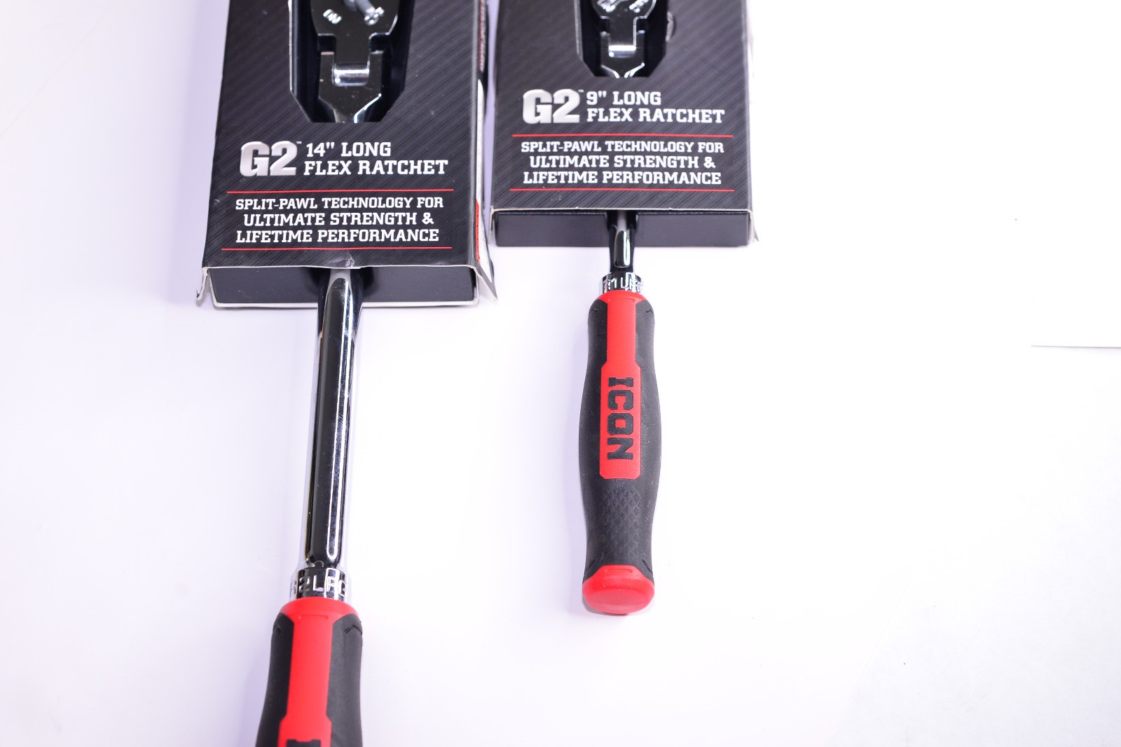 ICON G2 1/4 & 3/8″ Drive Long Flex Ratchet R1LFG – R2LFG Tool Set Comfort Grip