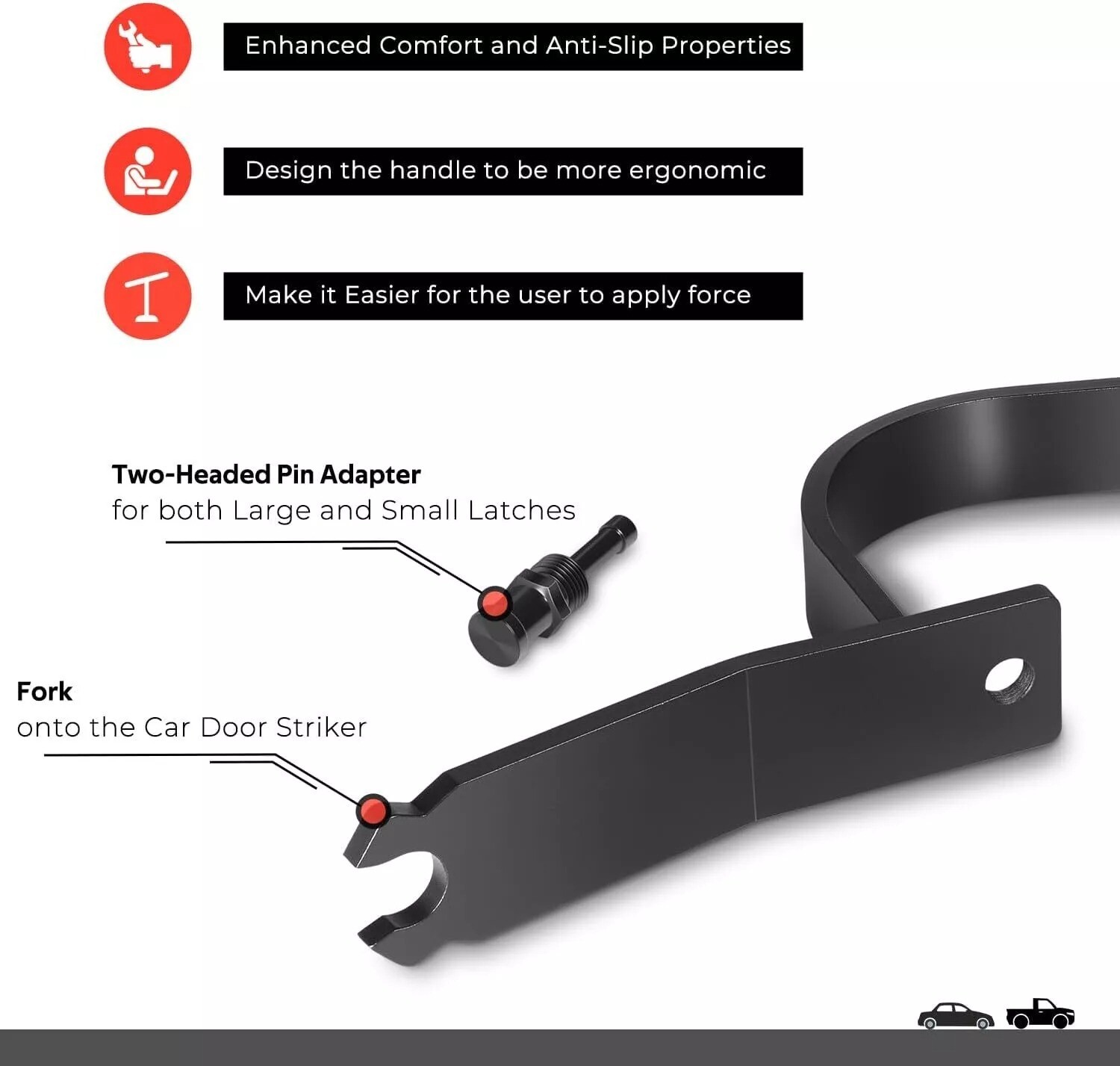 Door Alignment Tool 65800 Door Adjuster for Most Cars Both Bolted Welded Hinges