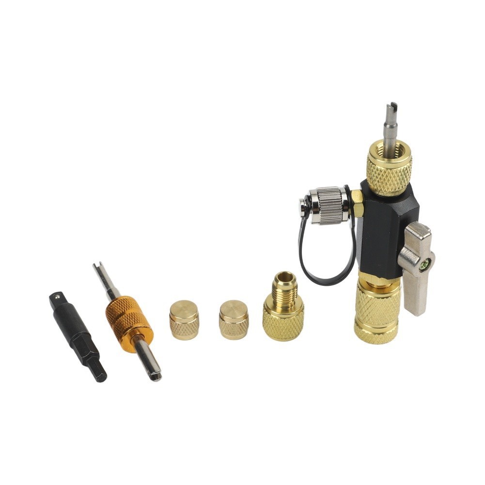 Brass and Stainless Steel Valve Core Remover Tool for Refrigeration Systems