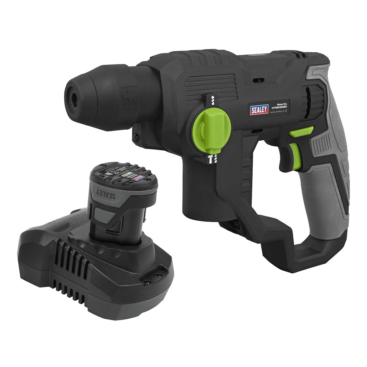 Sealey CP108VSDS Cordless SDS Plus Rotary Hammer Drill Kit 10.8V 2Ah