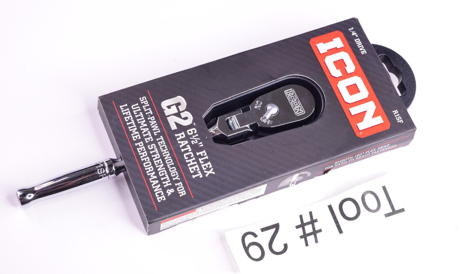 ICON G2 1/4″ Drive 6 1/2″ Flex FLEX Ratchet R1SF NEW FREE SHIPPING📦
