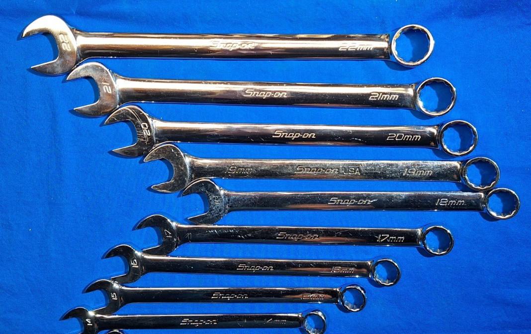Snap-On OEXM713A 13 piece Metric combination wrench set 22mm-10mm