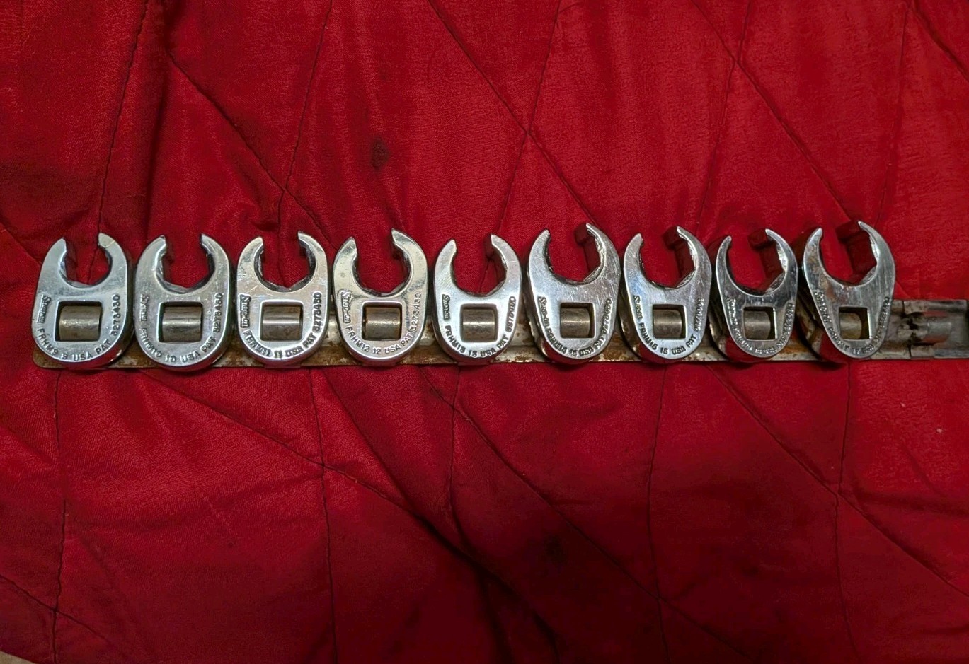Snap-On 10Pc Metric 3/8 Drive Flare Nut Crowfoot Wrench Set 9MM – 18MM 6Pt Dr