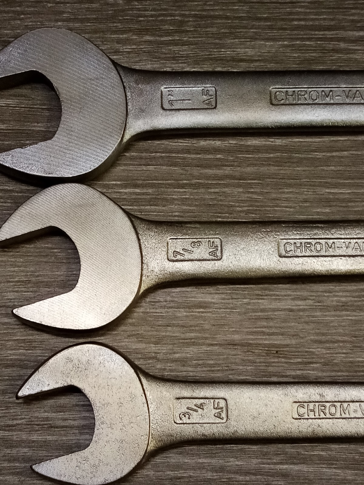 Vintage Spanners Set Matador 100 Germany 3/4-11/16AF, 7/8-13/16AF, 1»-15/16AF