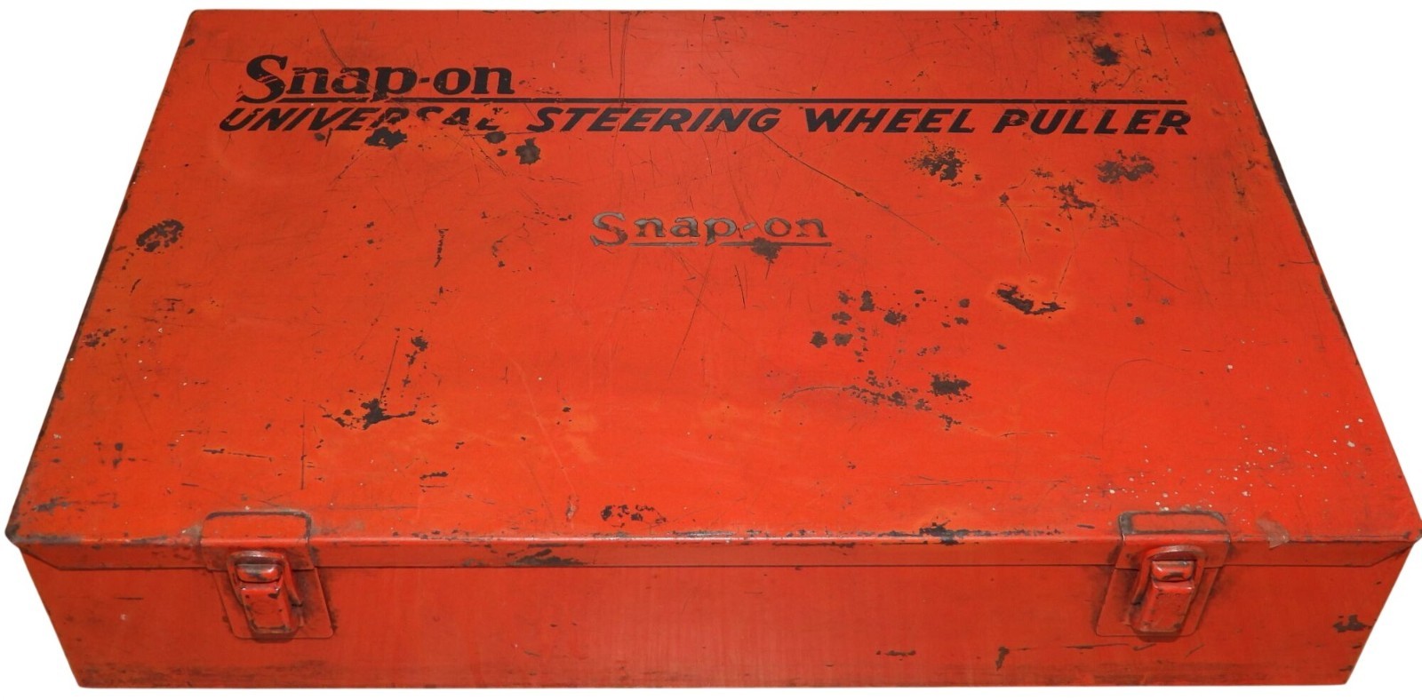 Vintage Snap On Universal Steering Wheel Puller Set With Red Case CG-60-F