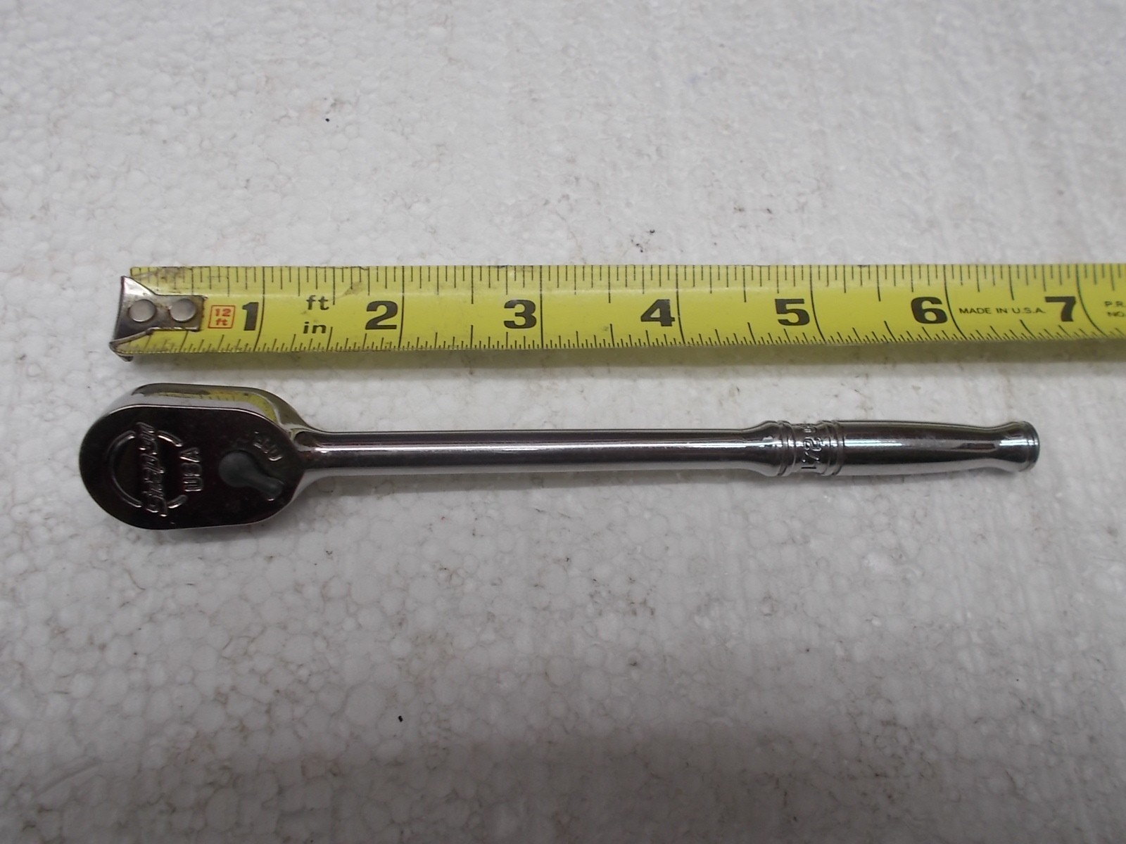 Snap-on tools 1/4″ drive Long Fixed Head Ratchet TL72F USA Nice!