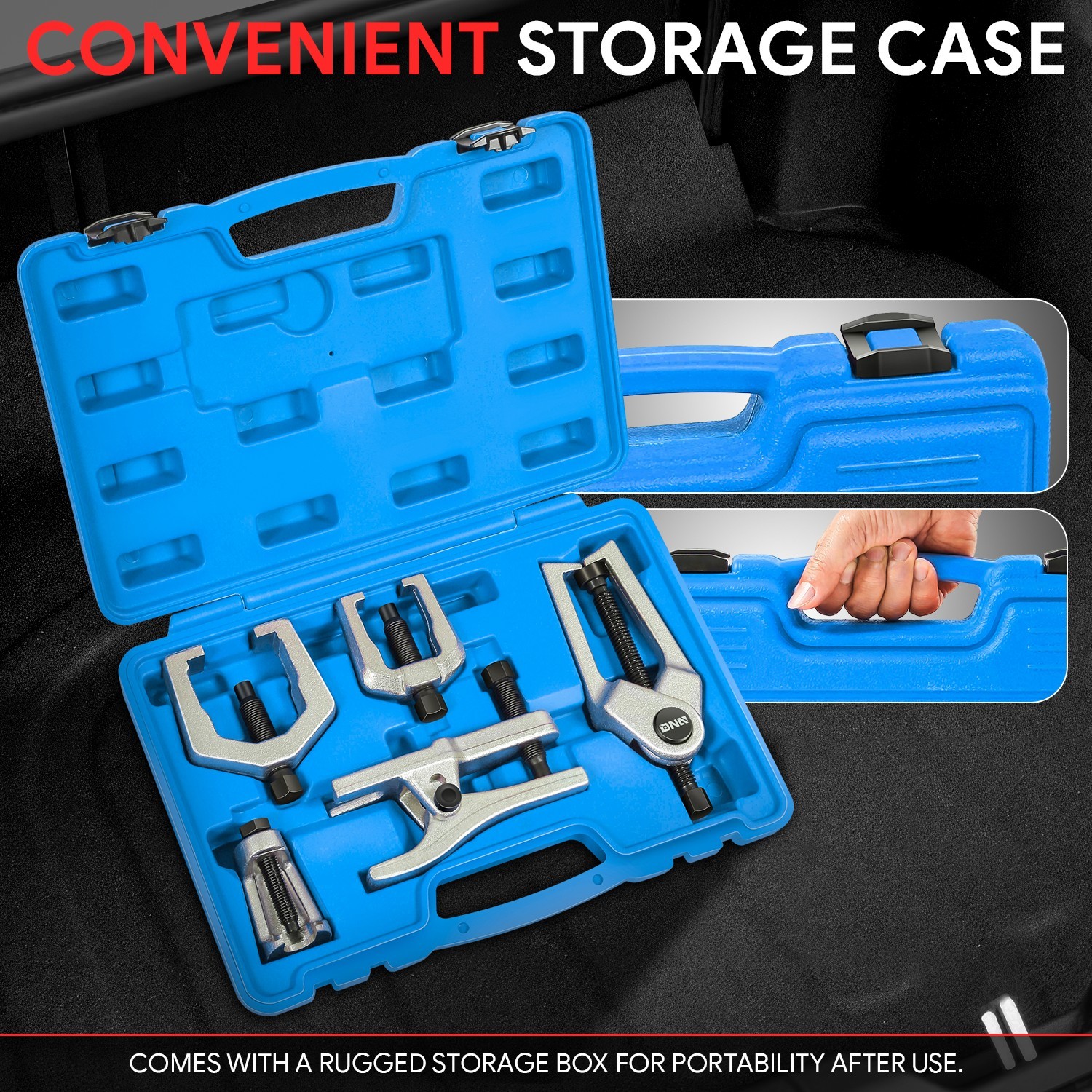 5 Pcs Universal Front End Service Ball Joint Separator Tie Rod Removal Tool Blue