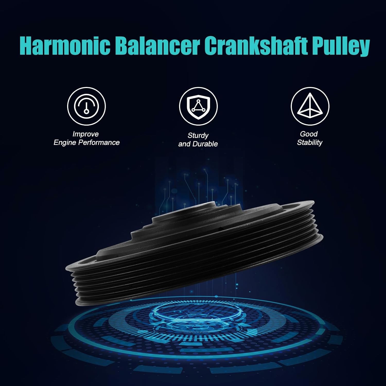 594-267 Harmonic Balancer Crankshaft Pulley for Acura MDX 2003-2009,TL RL…