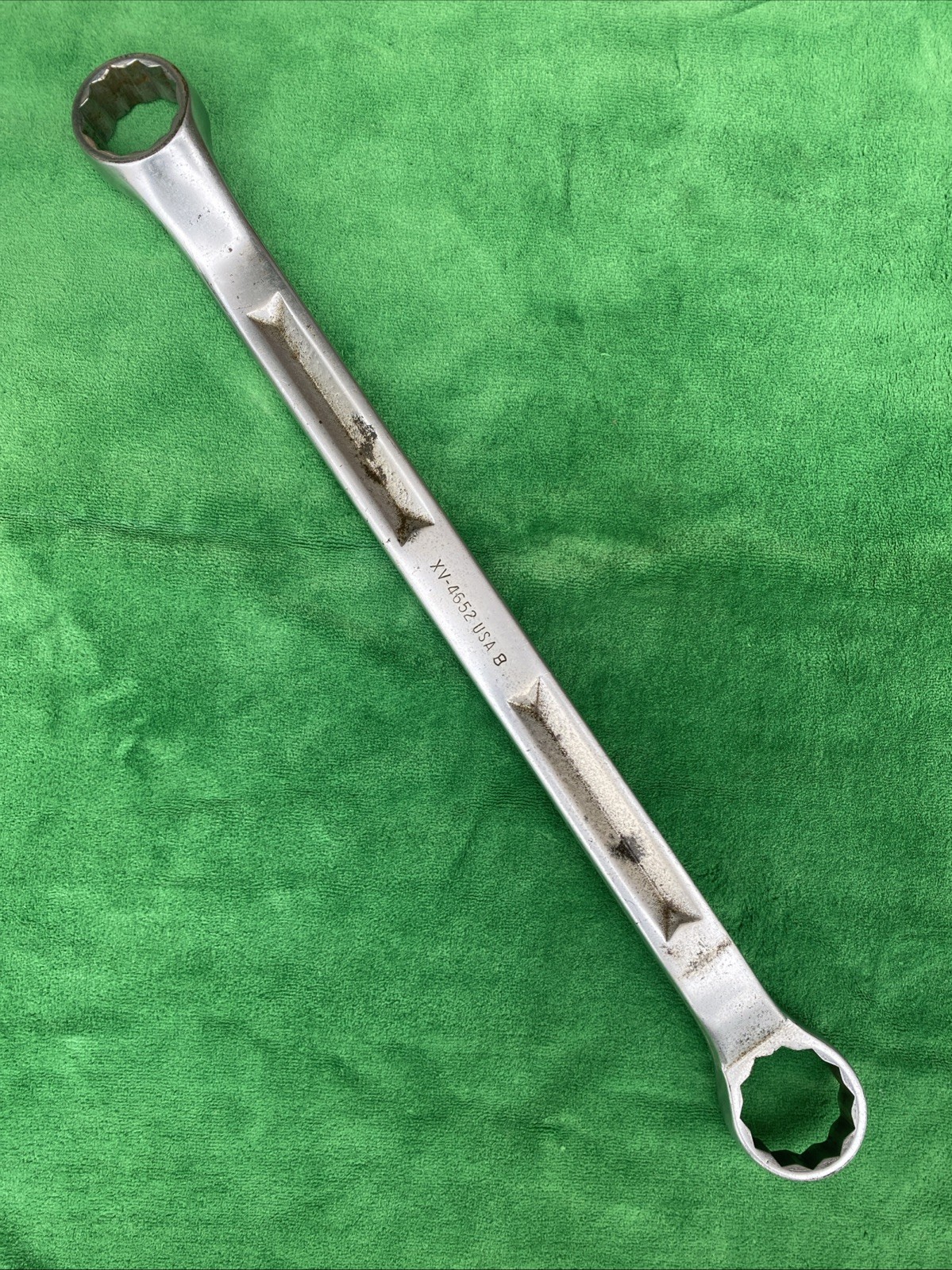 Vintage Snap On Offset Combination Wrench XV-4652 1 7/16 – 1 5/8 Made In USA