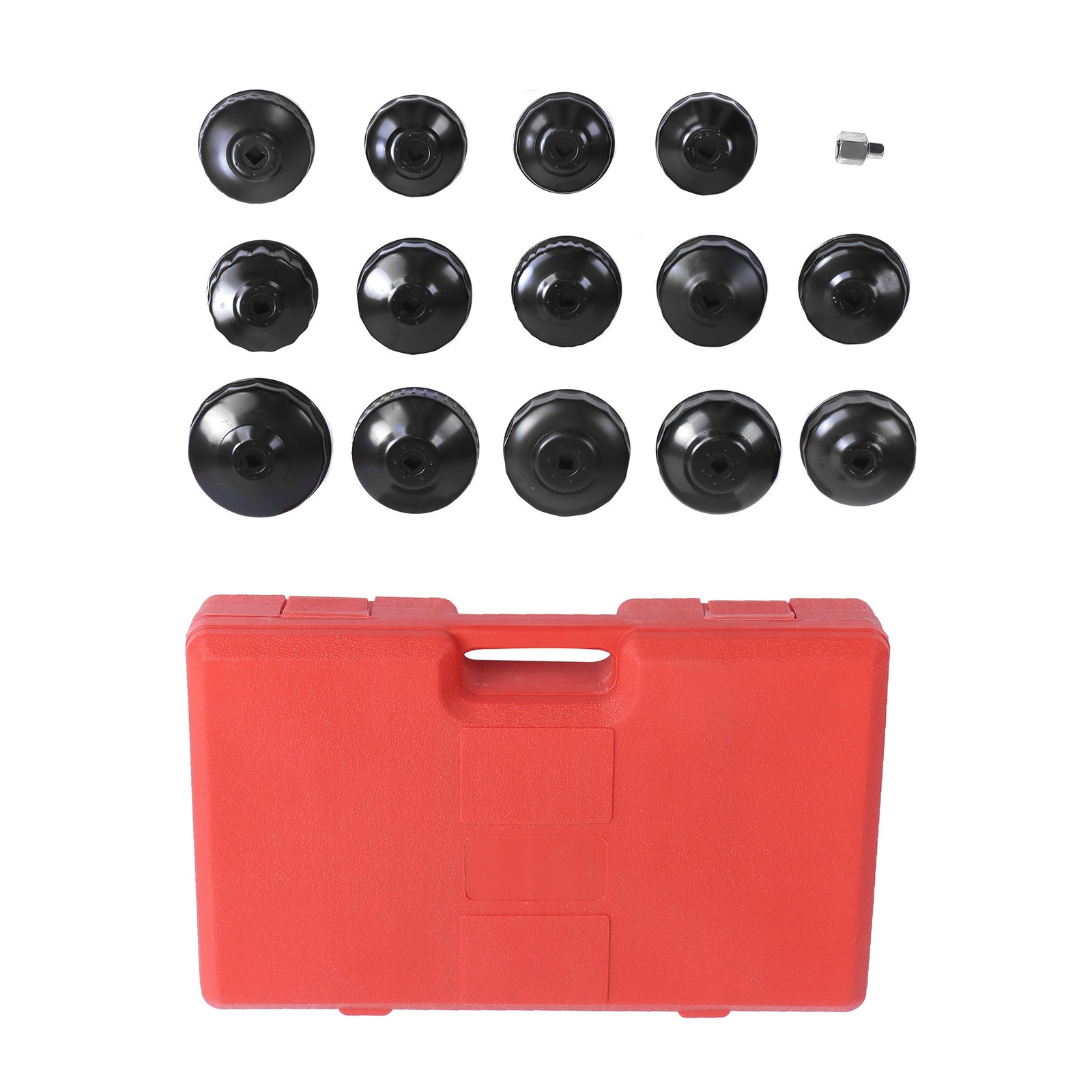 LABLT Oil Filter Sleeve Set Cup Sleeve Tool Set Oil Filter Cap Wrench 14 Pieces