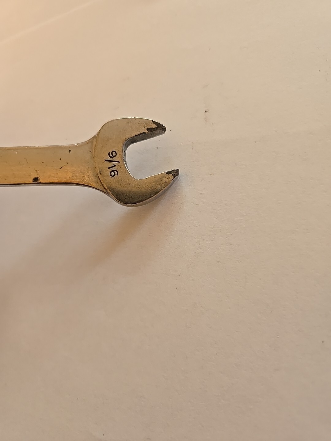 Snap On 9/16″ 12PT Short Chrome Combination Wrench OEX180