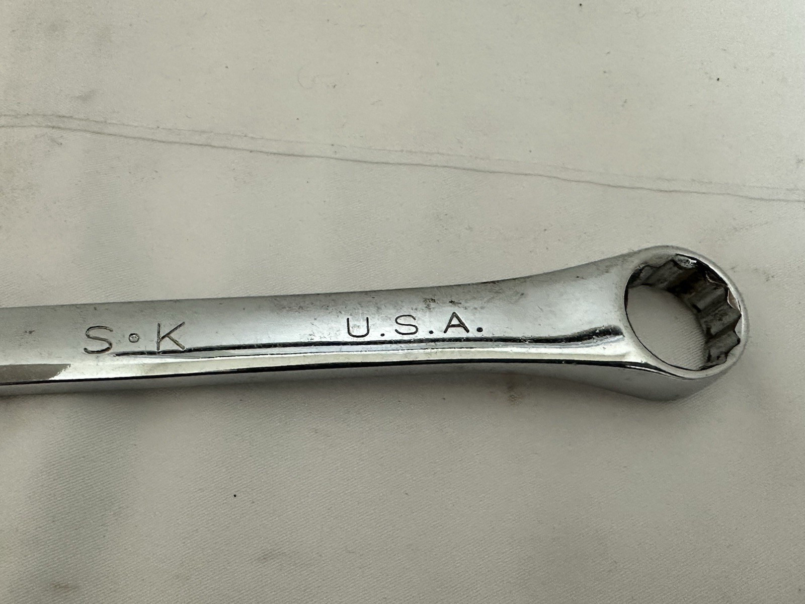 S-K Tools USA 17mm SuperKrome® Metric Combination Wrench 88317 12 Pt SK Polished