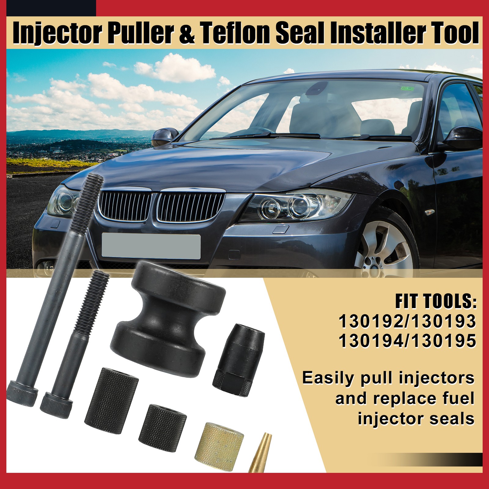 Pack of 1 for BMW 335i Injector Puller and Seal Installer 130192 130193 130194