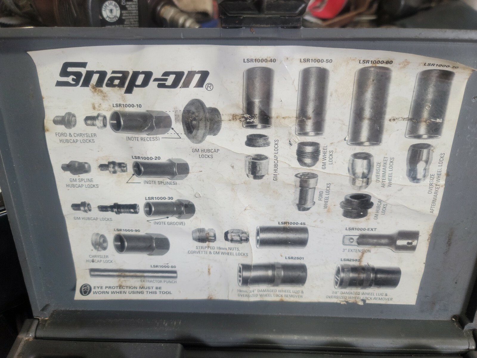 Blue point by Snap-on Tools 13 piece wheel lock remover set See pictures! USA!