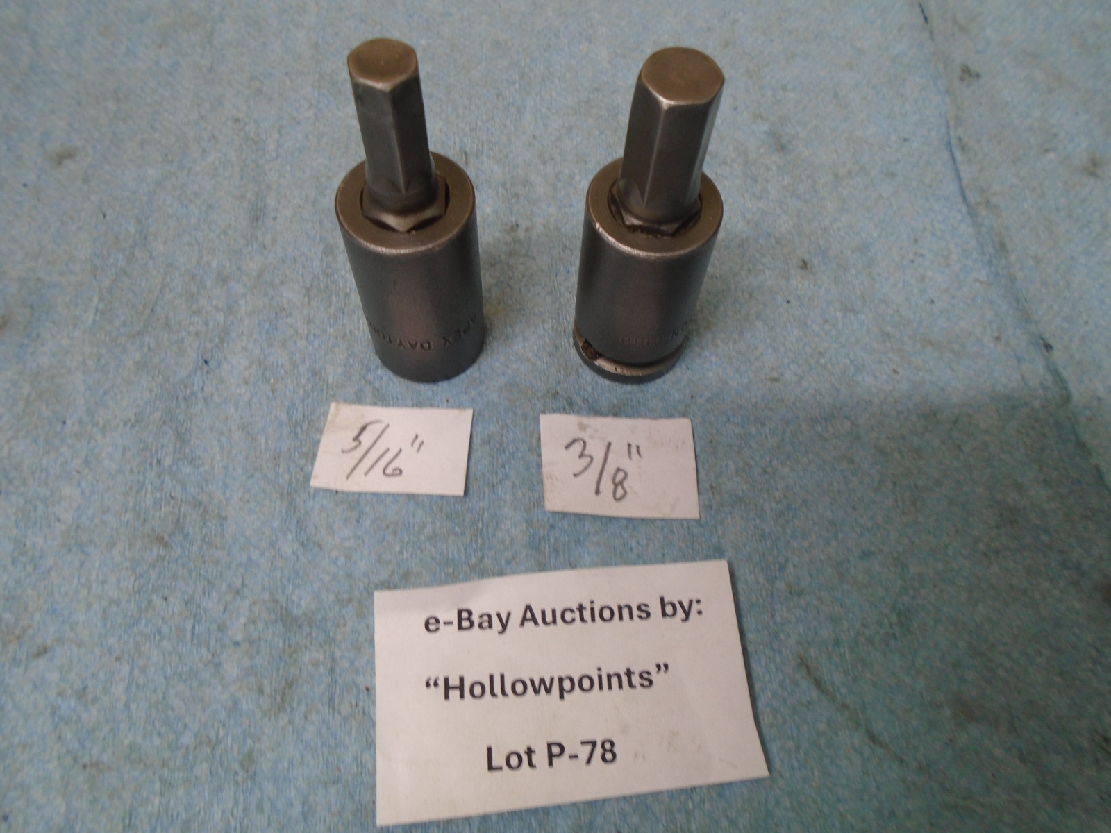 Apex Dayton O USA Impact Hex Allen Bit 2Pc. Set 3/8″ Drive 3/8″ & 5/16″ P78