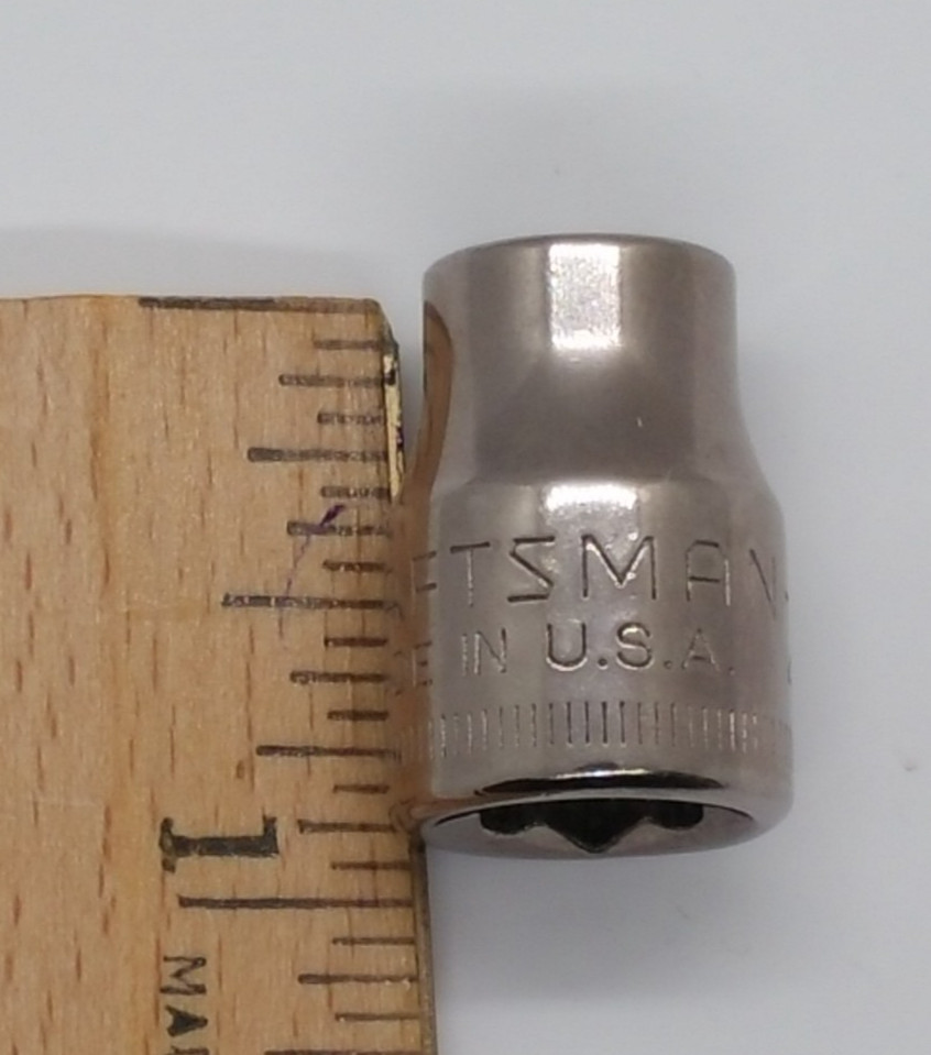 Vintage Craftsman 3/8″ Drive 9MM 6 Point Shallow Socket G2 43541 USA