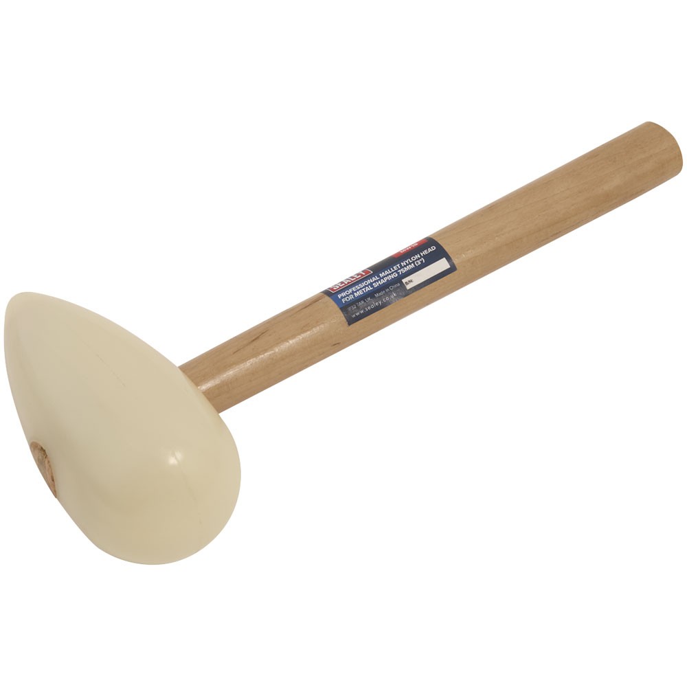 Sealey MW18 Professional Mallet Nylon Head for Metal Shaping 75mm (3″)