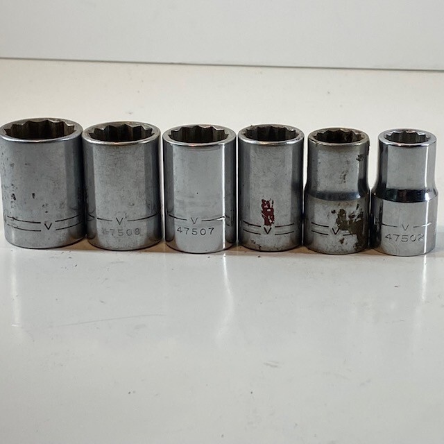 Craftsman USA 1/2″ Drive 6pc Socket Set 13/16″ to 1/2″ Shallow 12pt V Series