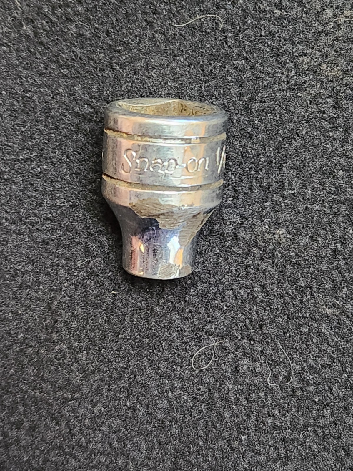 Snap-on Tools F081 1/4″ SAE Flank Drive Shallow Socket 3/8″ Drive 12 Pt
