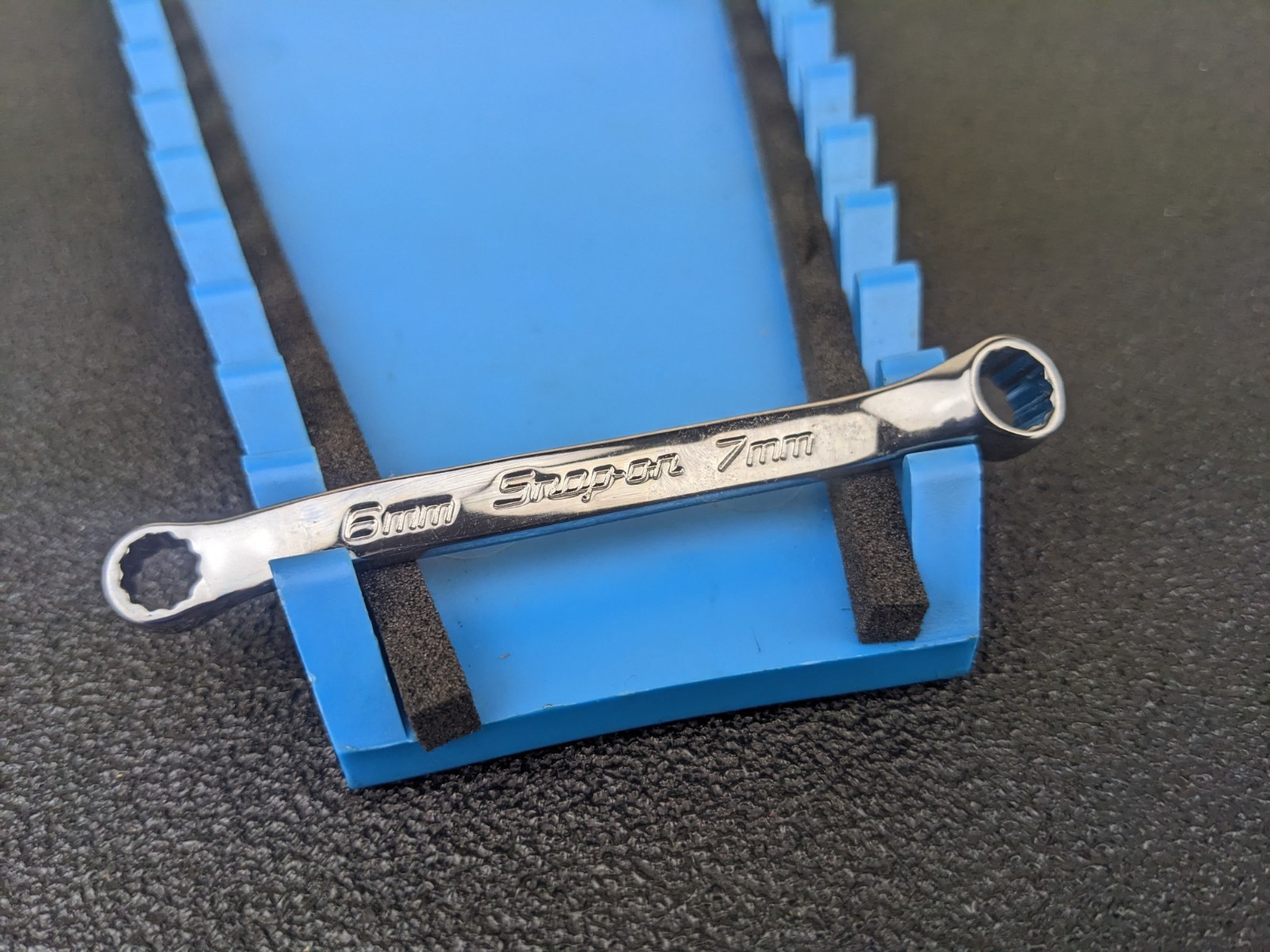 #bk875 Snap On Tools NEW XSM67A 6mm x 7mm Metric Offset 12 Point Box Wrench USA