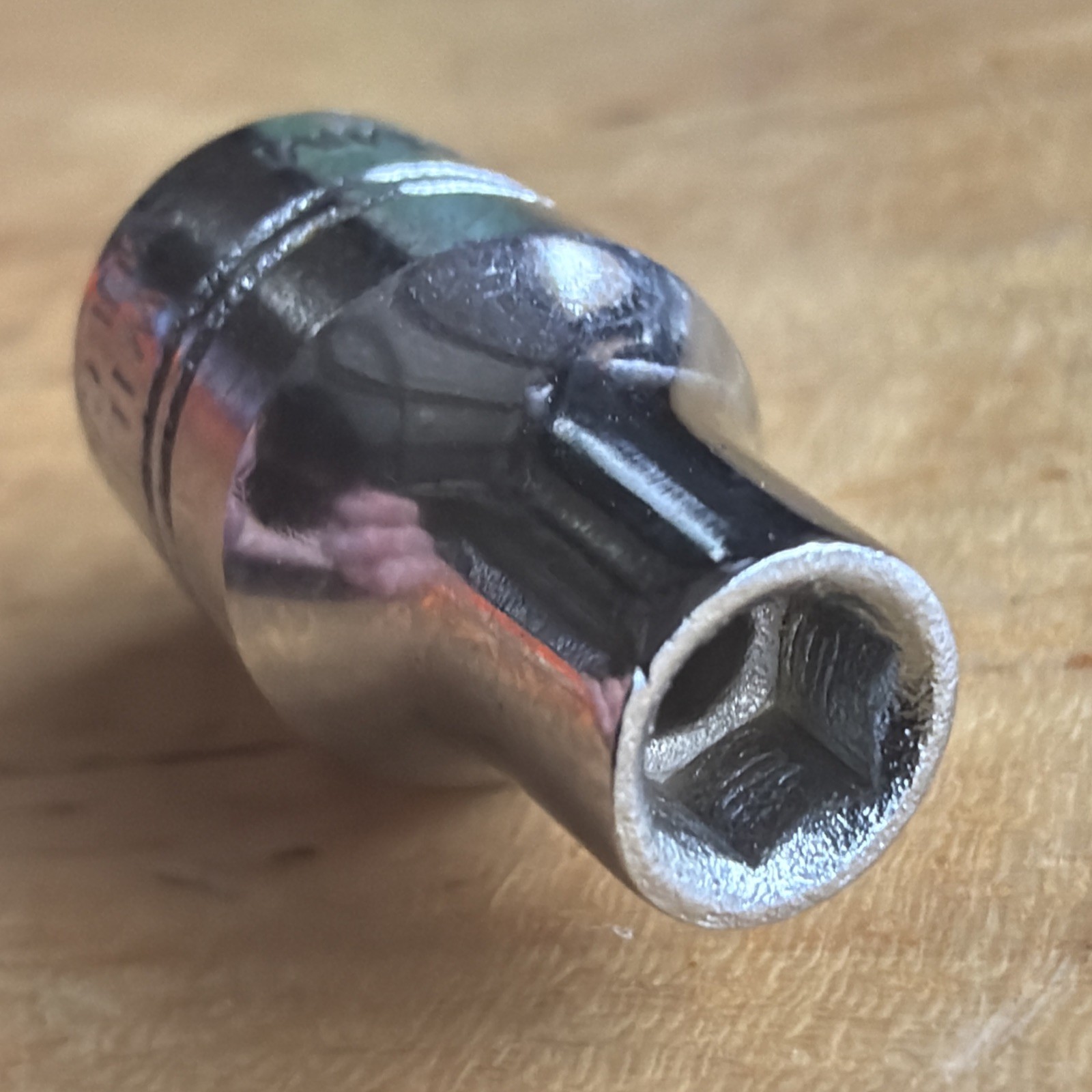 Vulcan x Williams Tools 4mm Shallow Socket 1/4″ Drive 6 Point MM-604 Vtg USA