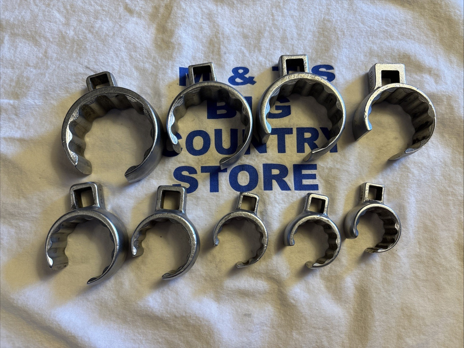 Vintage USA Loc-Rite 1/2″ Drive 12pt 9pc 15/16″ – 1-15/16″ Crowfoot Wrench Set