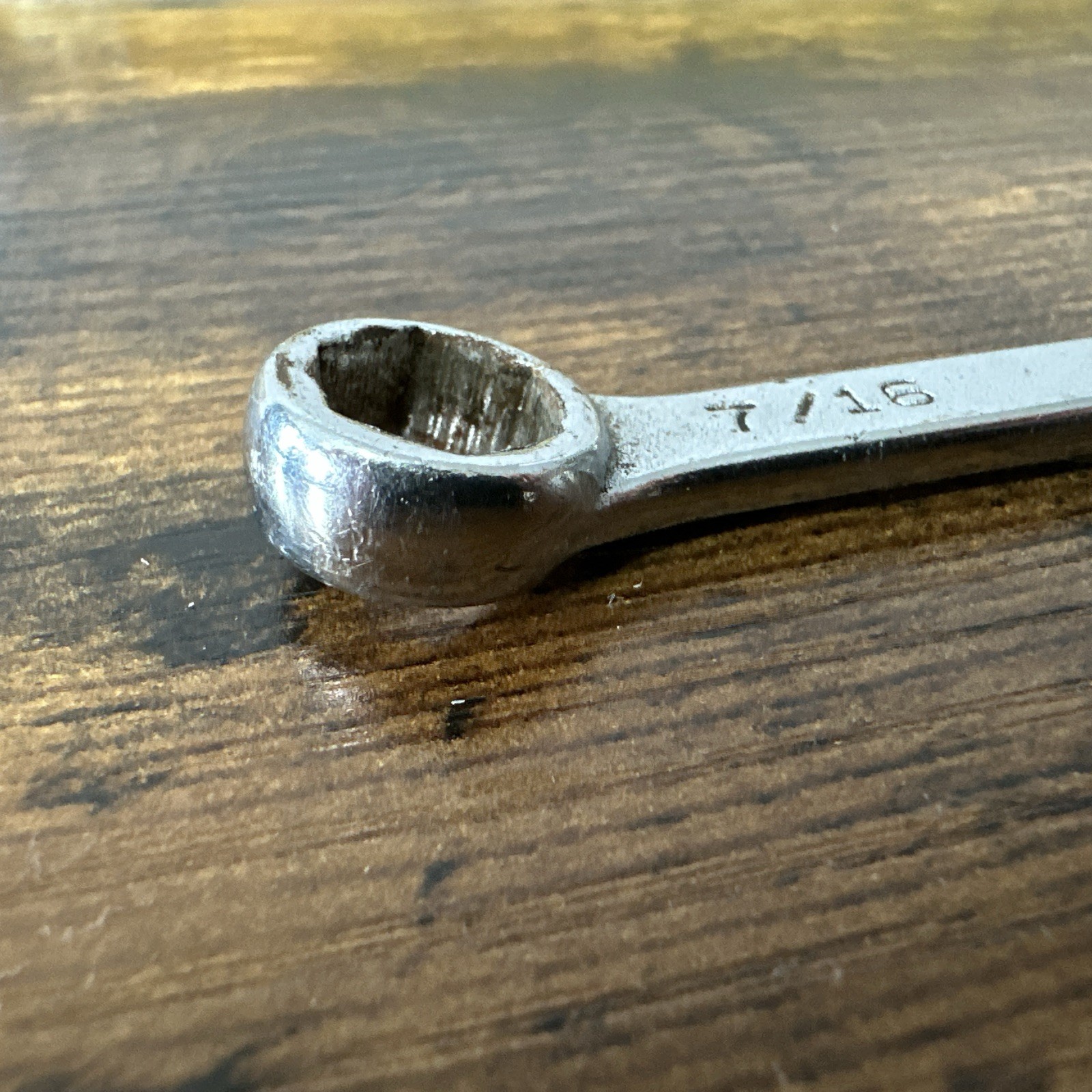 Mac Tools CW14 7/16” SAE Combination Wrench Made In Sabina OH USA