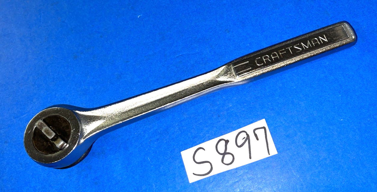 CRAFTSMAN TOOLS VINTAGE 1/2 DRIVE THUMB WHEEL SINGLE -V- RATCHET RARE