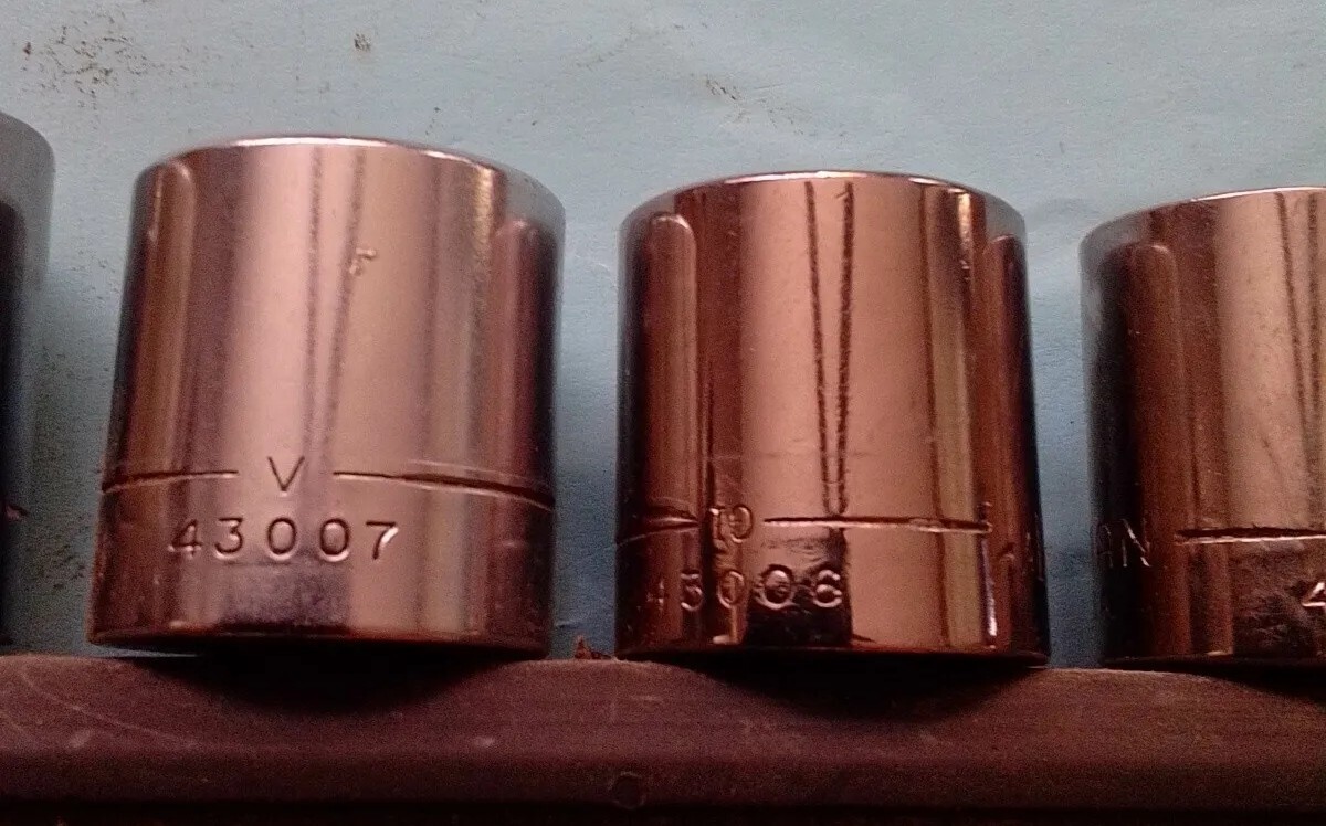 Craftsman 3/8″Dr. 6pt sockets. 1/4″-15/16″. G, G1 G2 Gk V Mixed Series QTY. 11