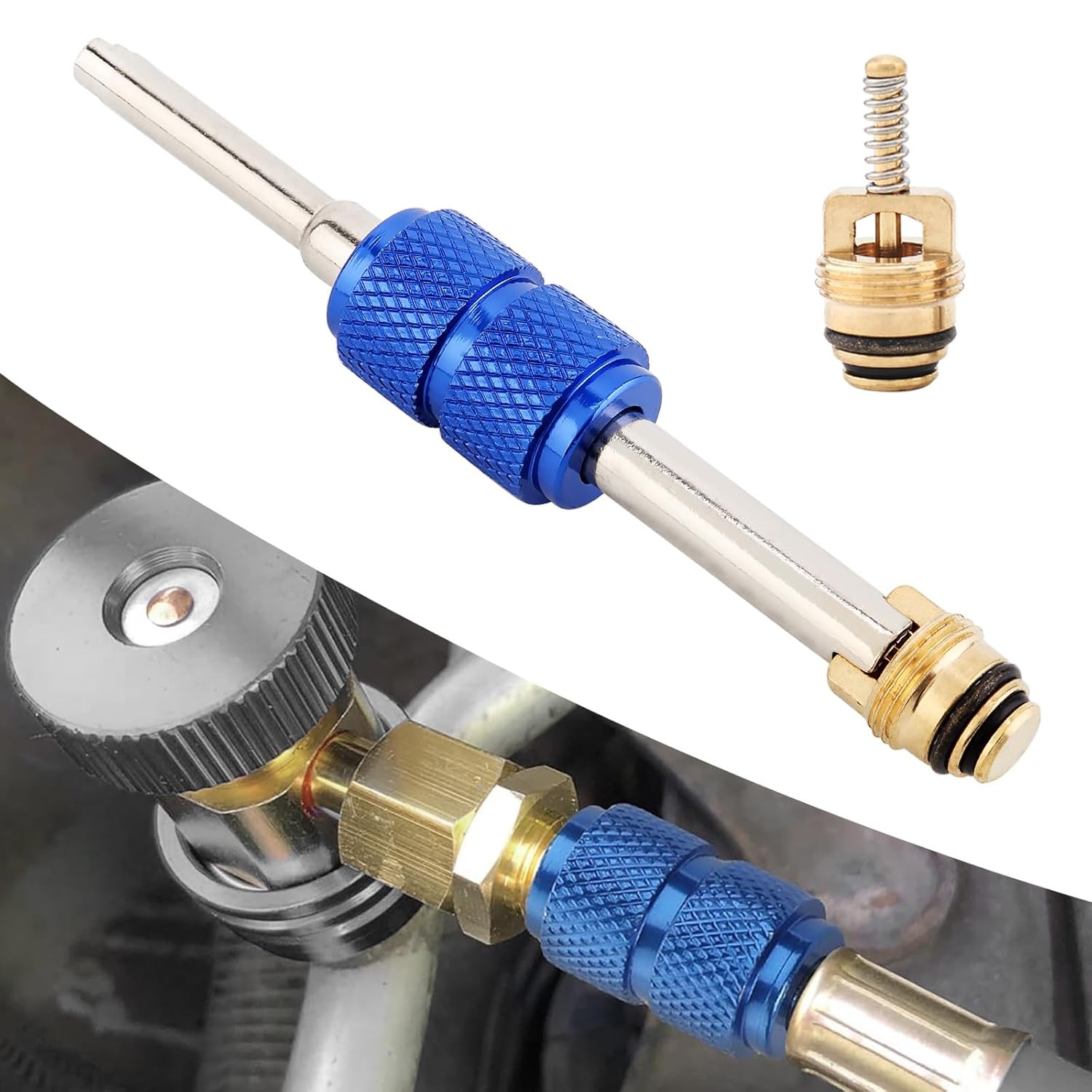 570Pcs Car A/C O-Ring Set Valve Core Set R12 R134a Tire Valve Stem Remover Tool