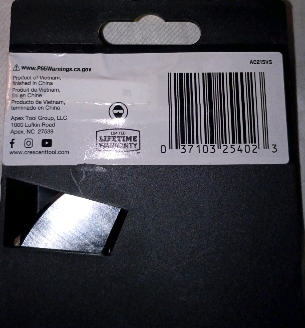 Crescent 15″ & 8″ Adjustable 2 Piece Chrome Wrench Set / USA NEW in package