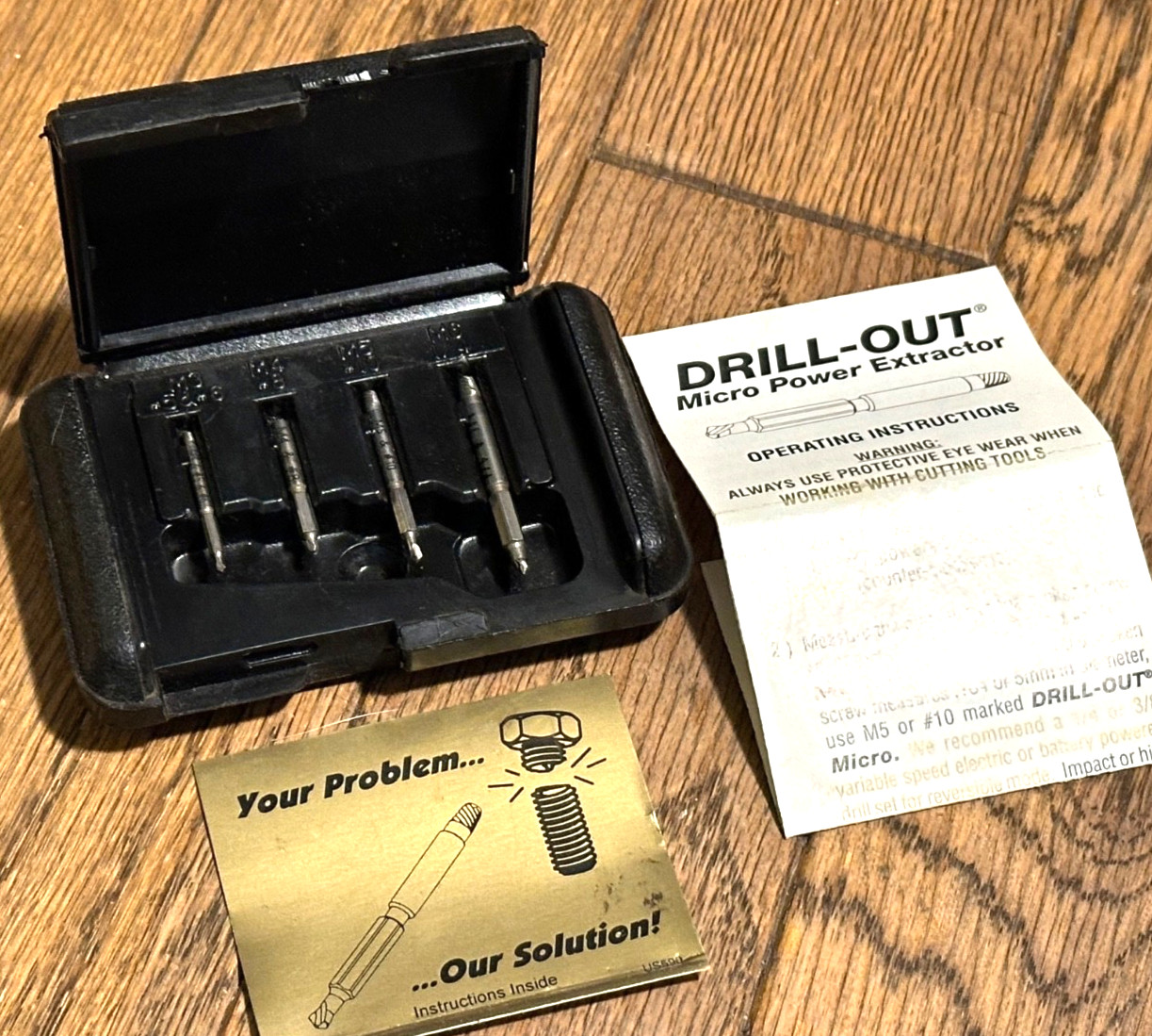 🇺🇸 Drill Out Tools Screw Micro Power Extractor Set Lot Broken Remover Bolt