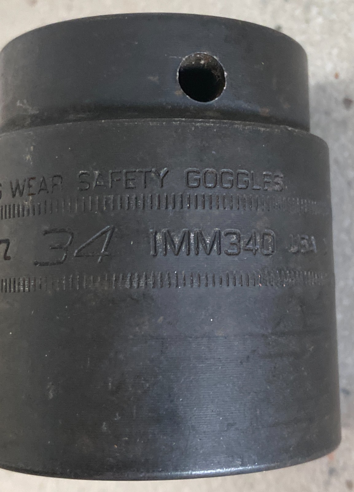 Snap On IMM340 34mm 1/2″ Drive Impact Socket 6 Point Shallow Used