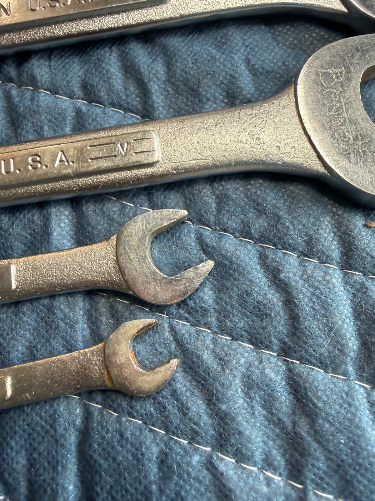 6 – Vintage Craftsman -V- And VV Double Open End Wrenches SAE See pictures