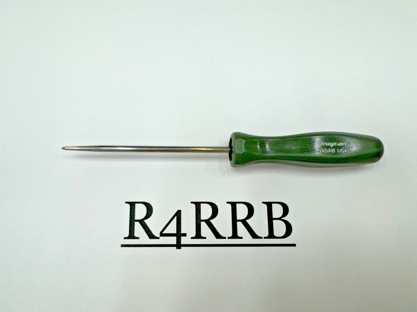 Snap-on Tools USA NEW COMBAT GREEN Mini Hard Handle Straight Awl Pick 3ASABCG