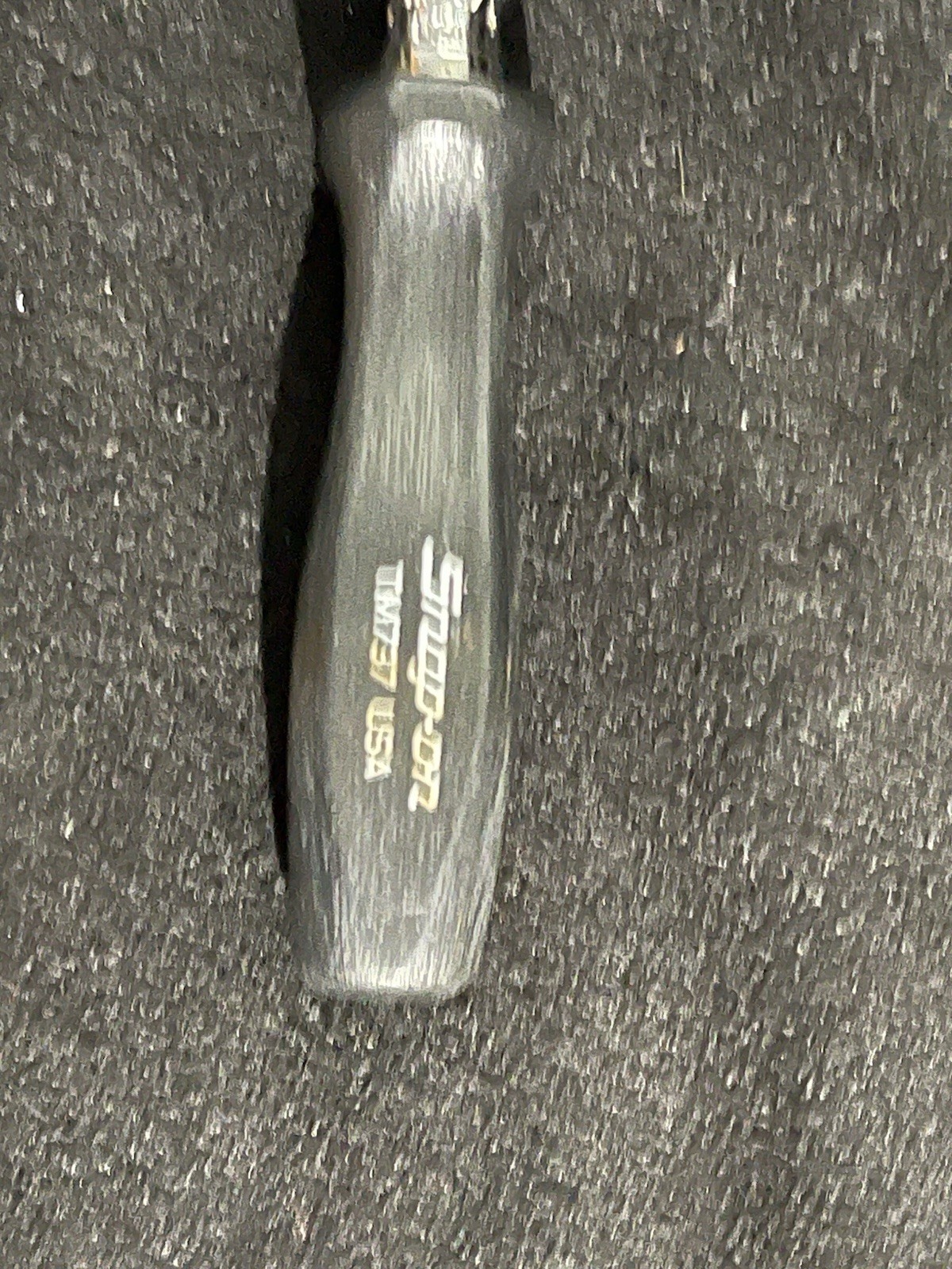 Snap On Tools USA TM737 1/4” Round Swivel Head Black Hard Handle Ratchet