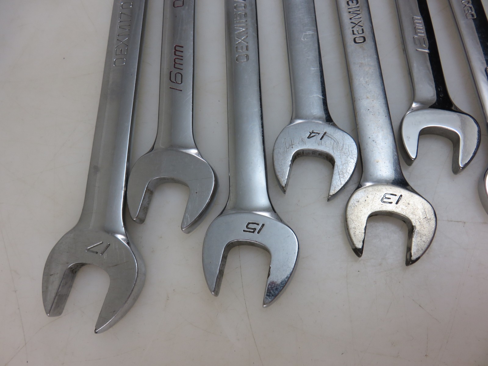 Snap-On METRIC OEXM Series Combination Wrench 8pc Set 10mm-17mm
