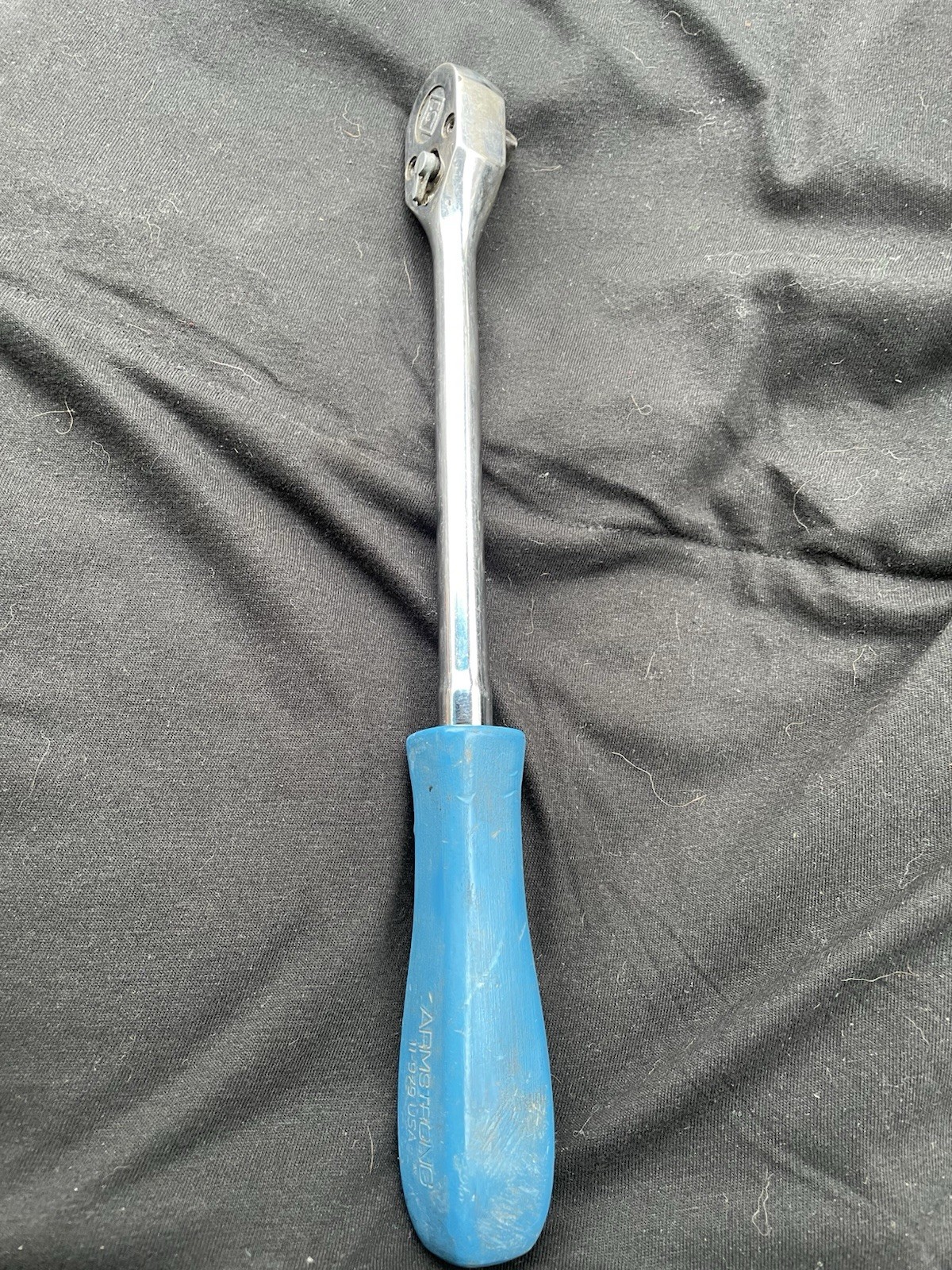 Armstrong Tools USA 11-979 (Rare) Blue Hard Handle 3/8″ Drive Long 11″ Ratchet