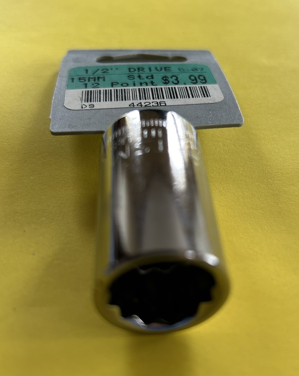 Craftsman 15mm Shallow Socket 1/2” Drive 12 Point 44236 USA NEW