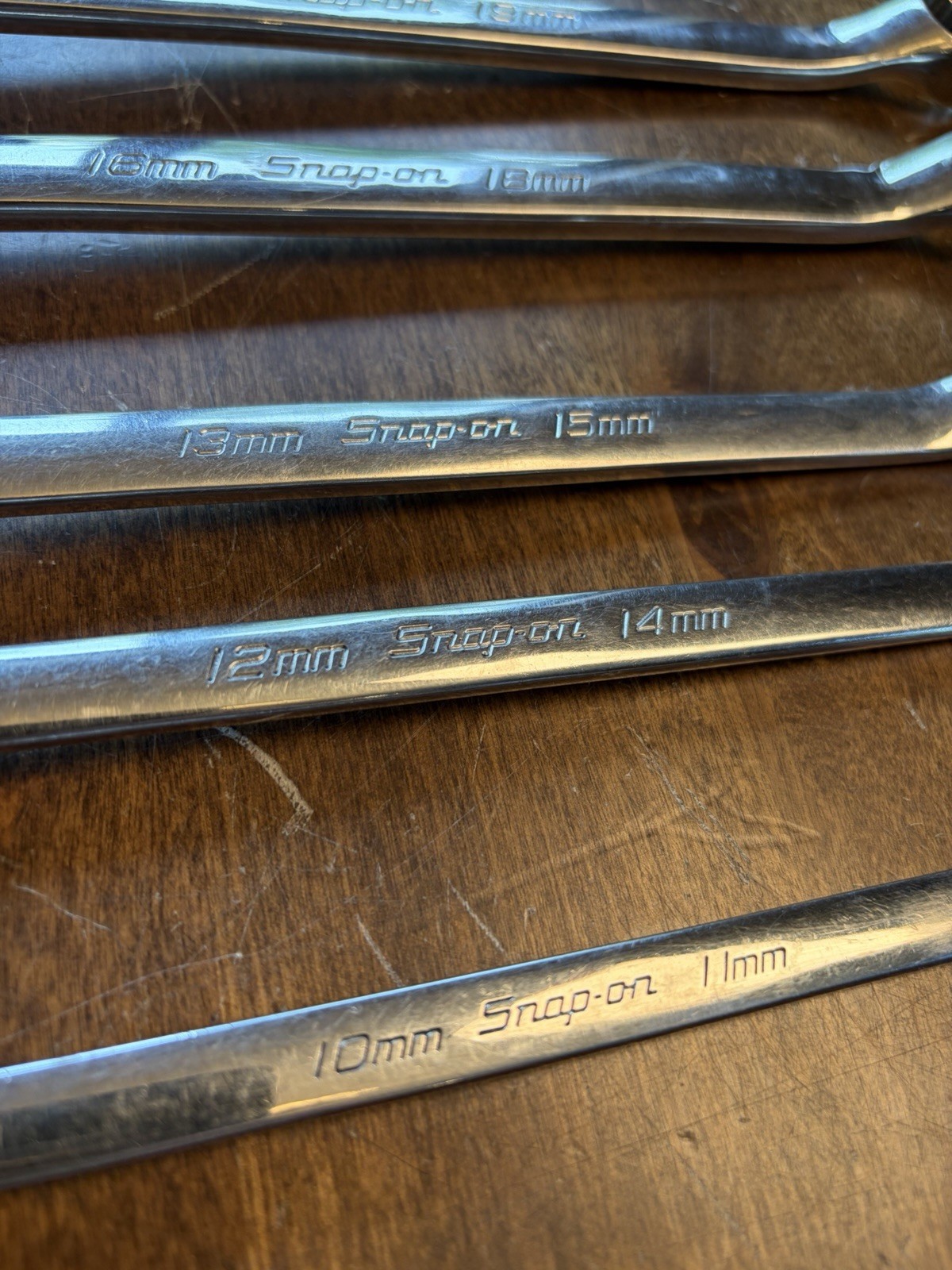 Snap-on Tools 12-Point Metric Double Box Wrenches- Lot Of 5- 10mm To 19mm