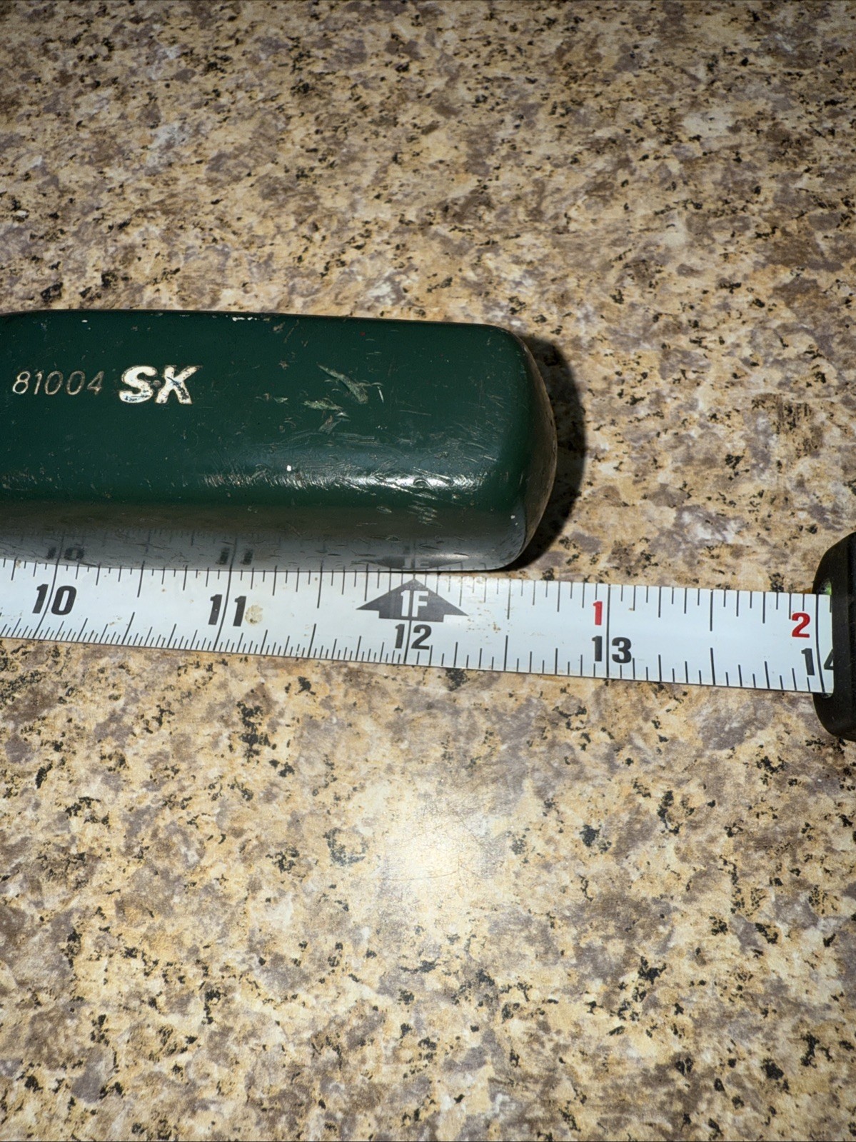 S-K Tools 81004 3/8” x 12.5” Flat Tip Slotted Screwdriver Green Handle SK