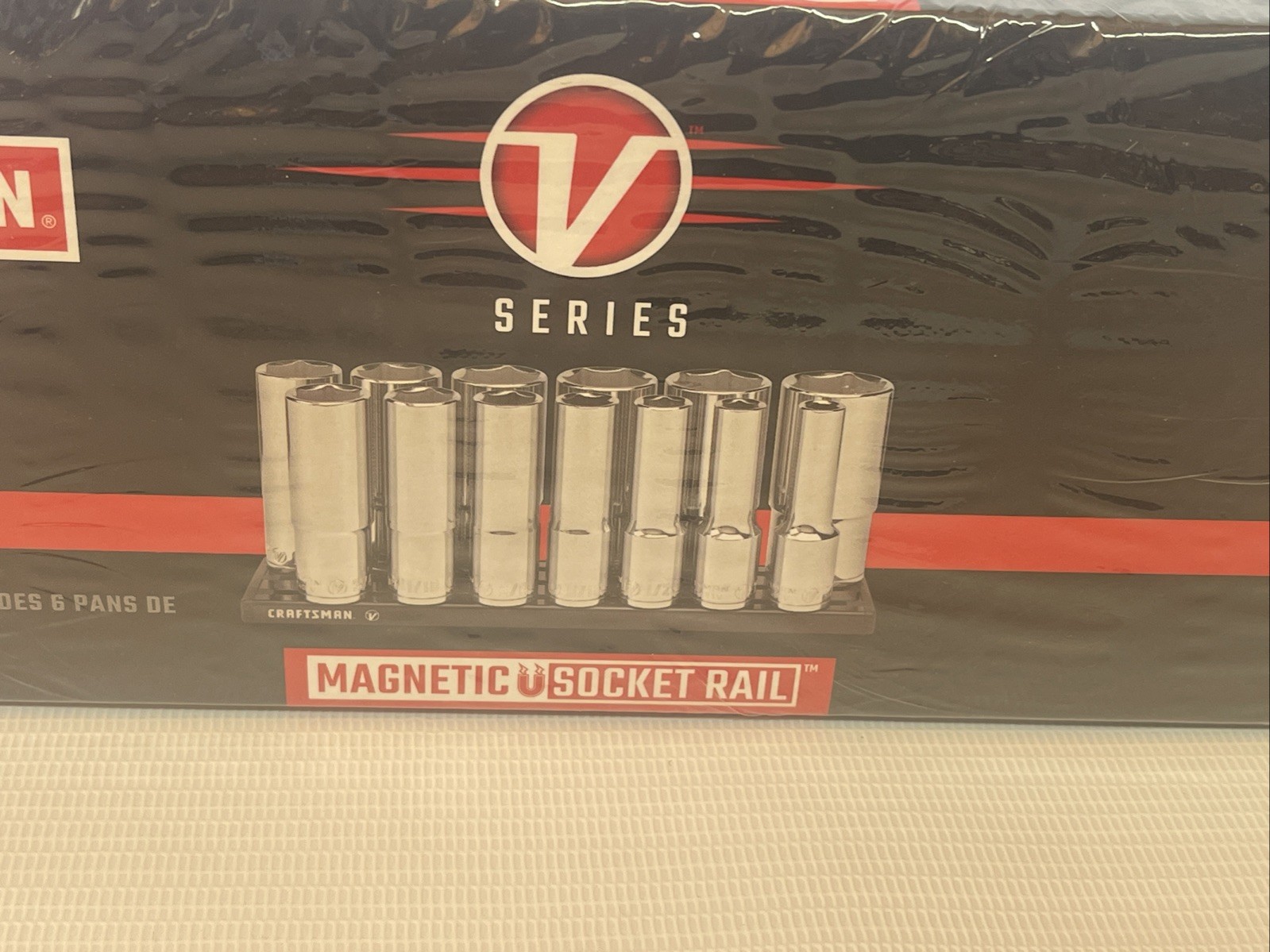 Craftsman V-Series 1/2″ Drive 13 Piece SAE Deep Socket Set CMMT17395V