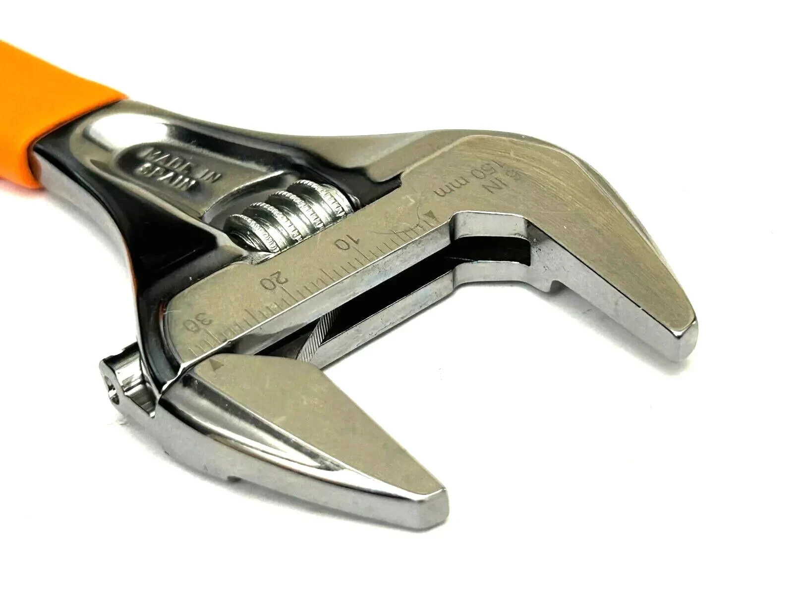 NEW Snap-On Tools Orange 6» SLIM ADJUSTABLE WRENCH Smooth Jaw ADHWS6O Free Ship