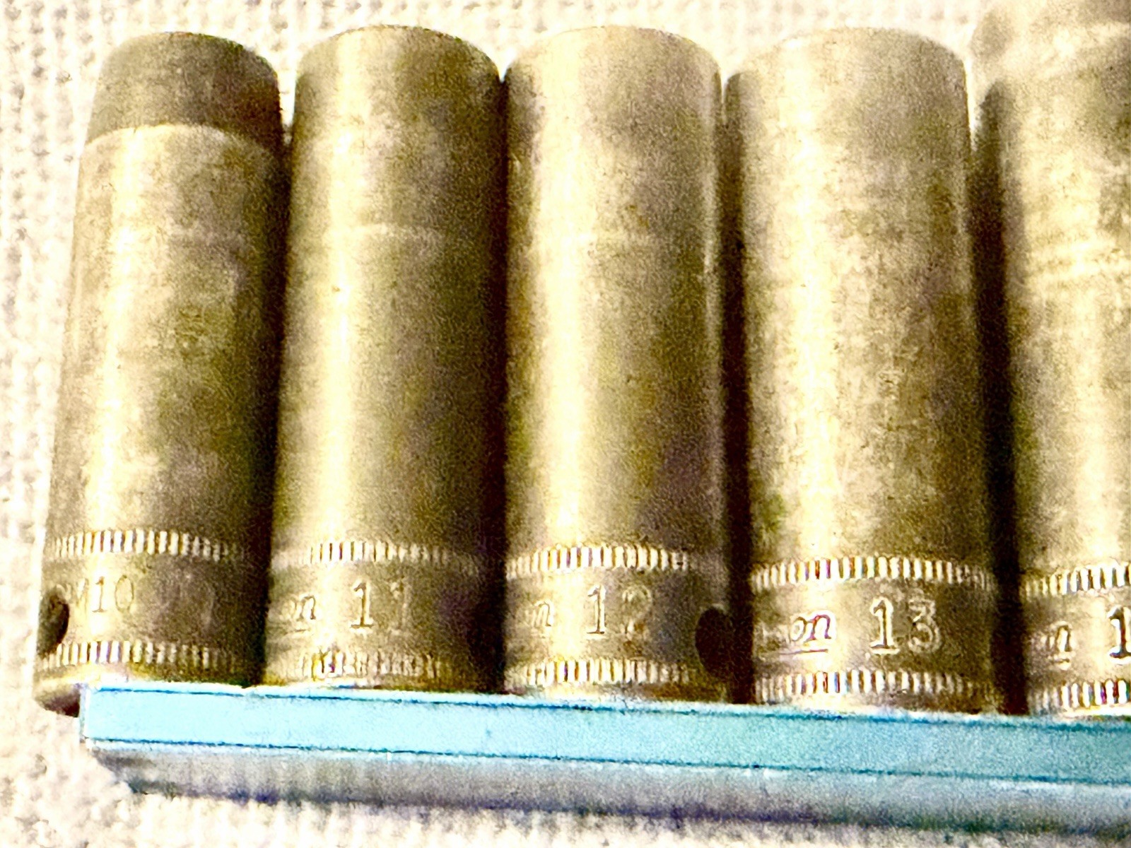 Snap-on 210SIMFYA 3/8″ Dr Metric Deep Impact Socket Set 10mm-19mm 6pt Profession