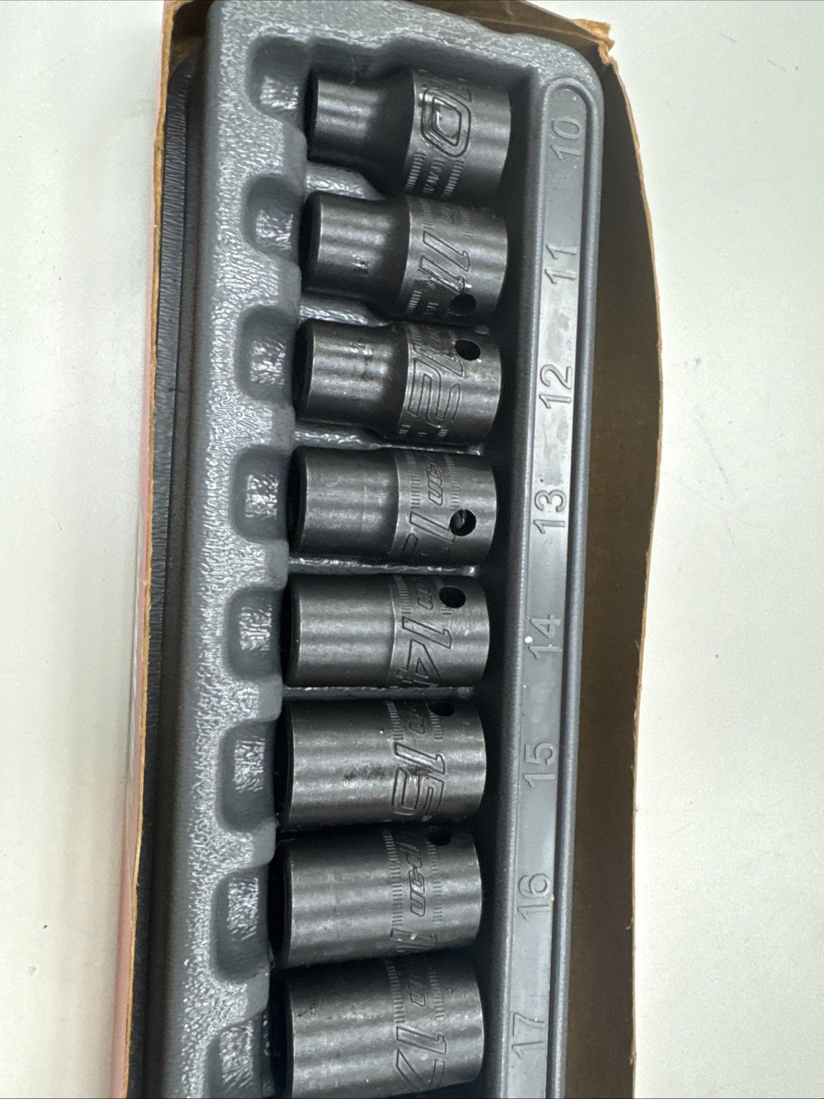 Snap-on 315IMMYA 1/2” Drive 15pc Metric Shallow Impact Socket Set 10-24mm Sealed