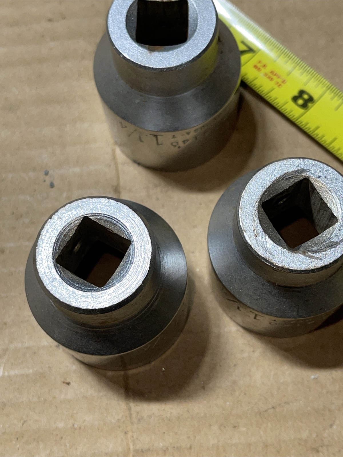 Wright USA 4140 1-1/4 In SAE 1/2” Drive 12 Point Socket 1 1/4 Vintage