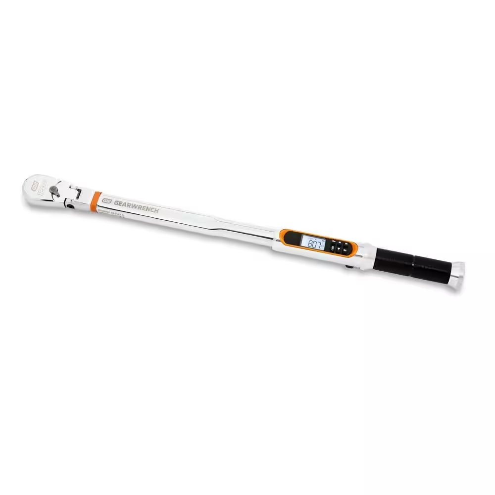 1/2 in. Drive 120XP 50-250 ft./lbs. Flex-Head Electronic Torque Wrench with Angl